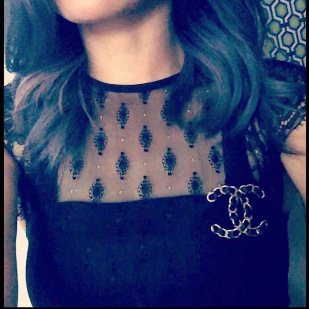 H&M lace embroidered LBD
